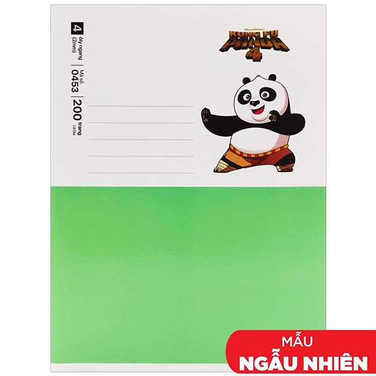 Tập Class Kung Fu Panda 4 (200 trang)