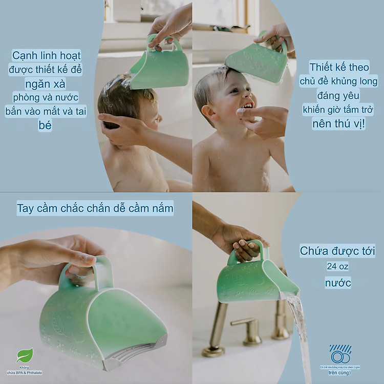 Ca tắm gội Dr. Brown’s CleanUp Dino Chính hãng Giá tốt - Hình ảnh 3