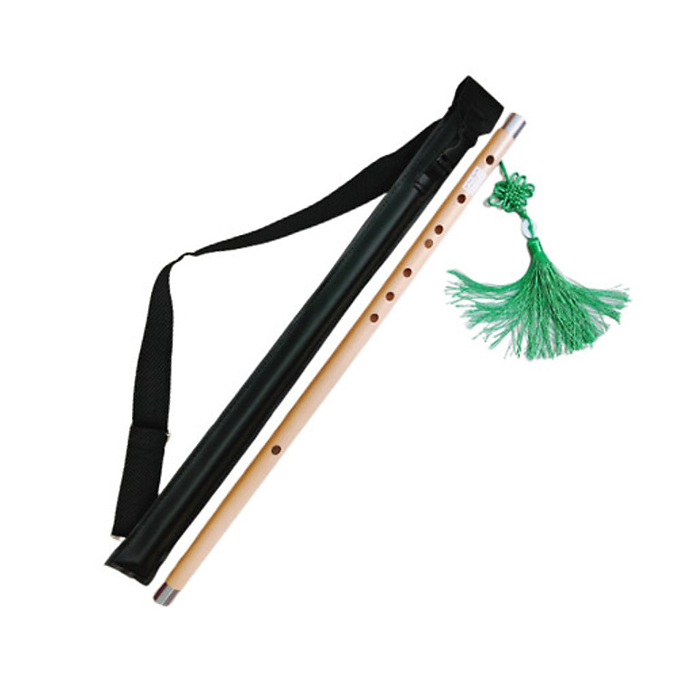 Sáo Trúc Tone Si Giáng (Bb) Bọc Inox Siêu Bền - Âm Chuẩn - Tăng Túi Da Đựng Sáo Và Dây Treo Sáo