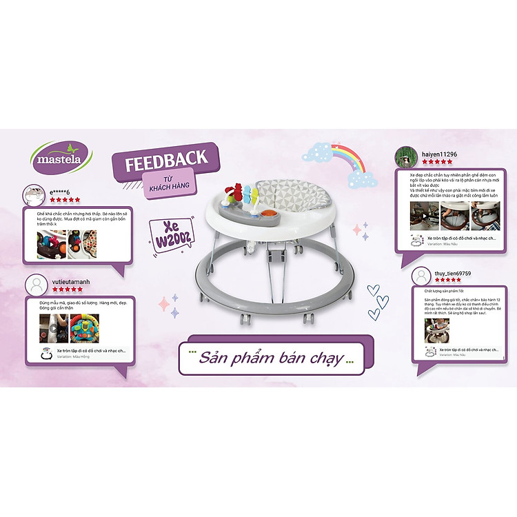 Xe tập đi cho bé Mastela W2002 Chính hãng Giá rẻ - Hình ảnh 3