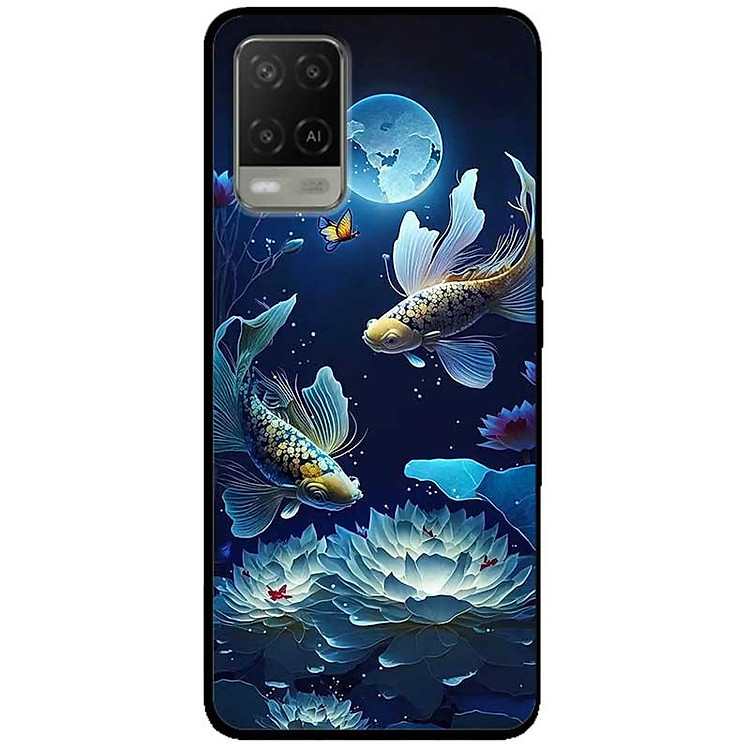 Ốp lưng cho Oppo A54 - A55 - A56 5G - A55s - A18 - A38 - A58 - Đôi Cá Đem - Hàng Chính Hãng