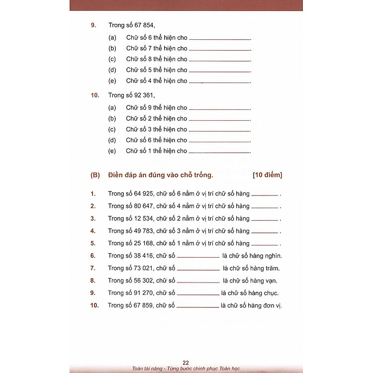 Toán Tài Năng - Từng Bước Chinh Phục Toán Học 3A (8-9 Tuổi) - Ảnh 3