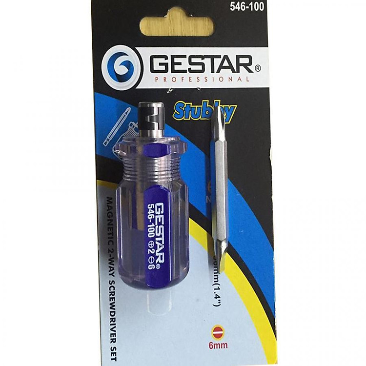 Tô vít sọc trong 2 đầu lùn 6x36 GE546-100 GESTAR 50-033