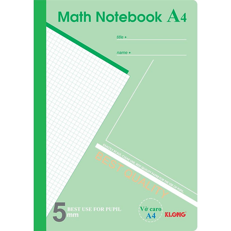 Vở Caro Math Notebook 200 trang (70/92) - Ảnh 3