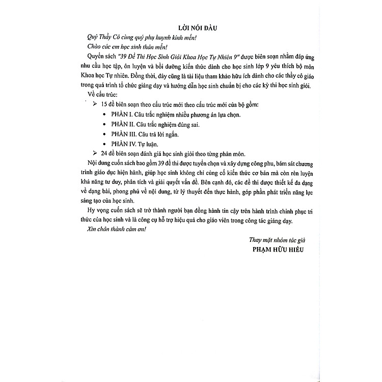 39 Đề Thi Học Sinh Giỏi Khoa Học Tự Nhiên Lớp 9 - Ảnh 4