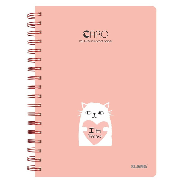 Sổ Lò Xo Kép KLONG Caro B5 (200 trang)