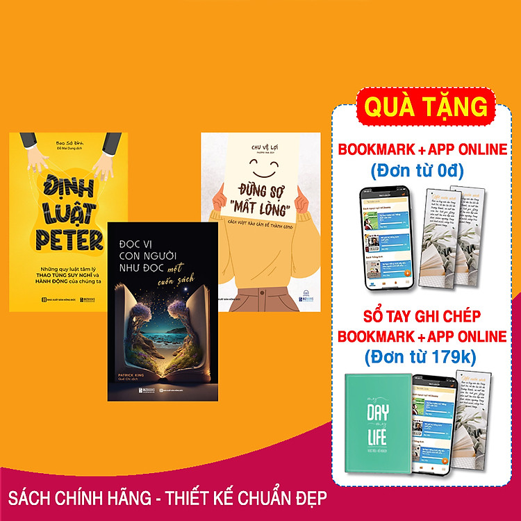 Bộ 3 Cuốn Sách: Đọc Vị Con Người Như Đọc Cuốn Sách, Định Luật Peter - Những Quy Luật Tâm Lý Thao Túng Suy Nghĩ Và Hành Động Của Chúng Ta Và Đừng Sợ Mất Lòng - Cách Vượt Rào Cản Để Thành Công