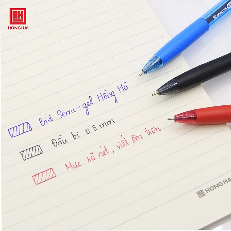 Bộ Bút Semi-gel Hồng Hà 0.5mm (12 chiếc) - Ảnh 6