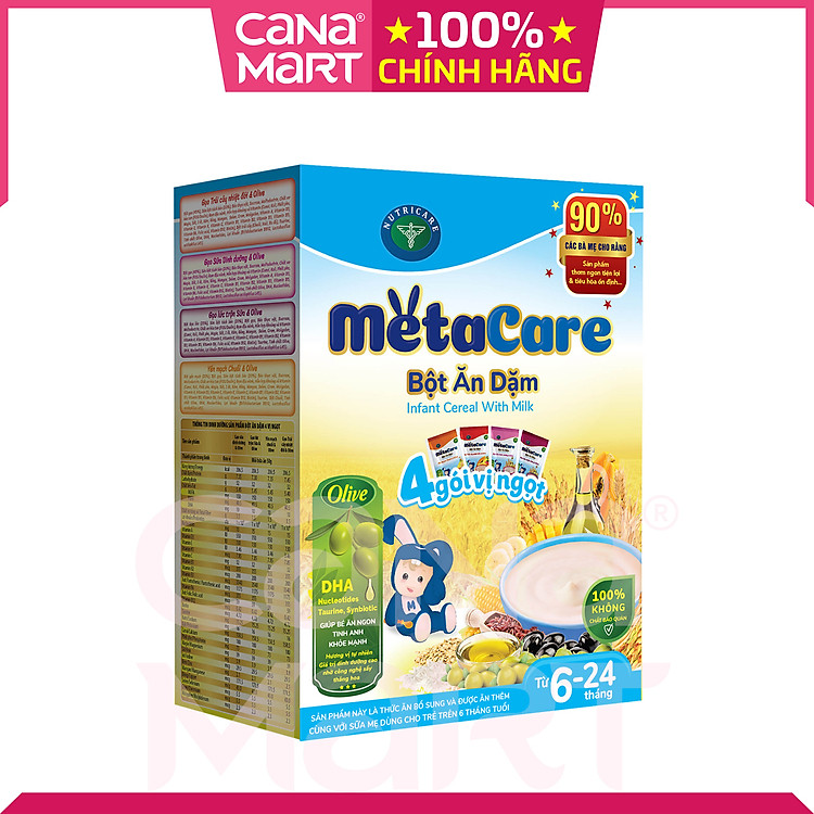 Tìm mua tại Avakids:Bột ăn dặm Nutricare Metacare 04 vị ngọt, tràn ngập Khuyến mãi, Ưu đãi