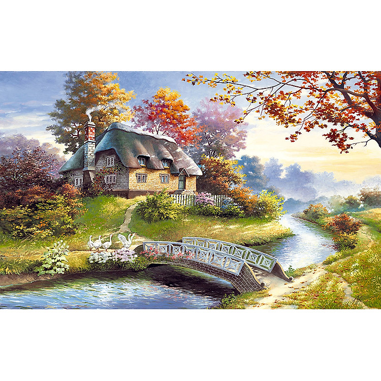 Bộ tranh xếp hình 1000 mảnh Bình Yên Chính hãng Ưu đãi - Hình ảnh 2