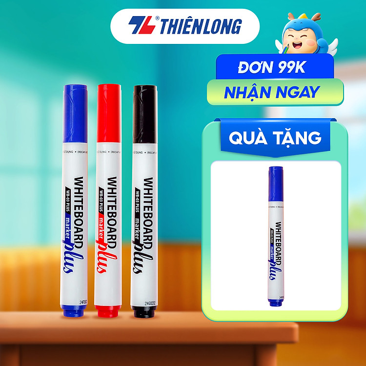 Bút Lông Bảng Thiên Long WB-03 Plus – Đỏ