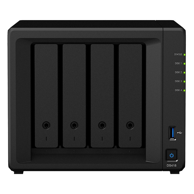Ổ Cứng Mạng Synology NAS DS418 (Đen) - Hàng Chính Hãng
