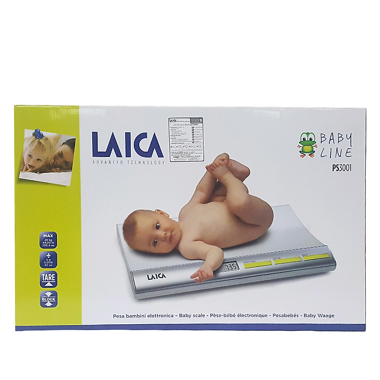 Cân Trẻ Sơ Sinh Điện Tử LAICA PS3001 ITALY - Trọng Lượng Tối Đa 20kg Tối Thiểu 200g - Chức Năng Trừ Bì