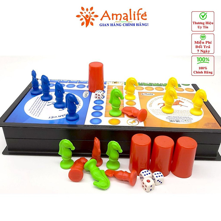 Bộ Cờ Cá Ngựa Nam Châm An Toàn Chính hãng Tiết kiệm - Hình ảnh 2