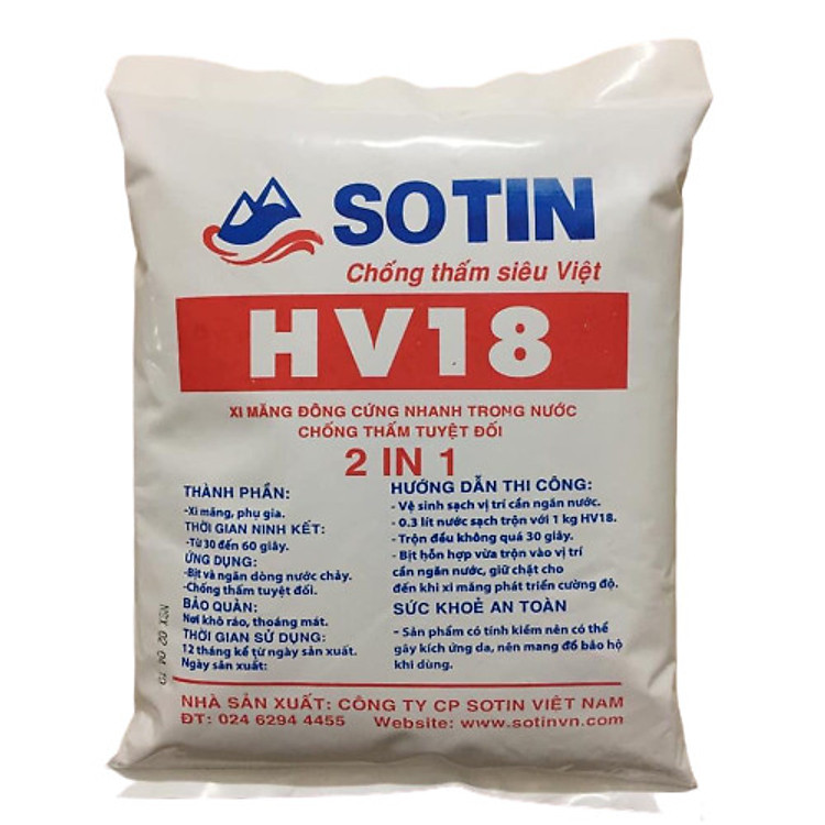 Xi Măng Đông Cứng Nhanh - Chống thấm 100%