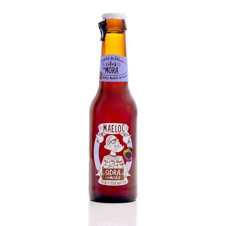 Nước ép táo việt quất lên men 4%VOL 200ML MAELOC SIDRA CON MORA