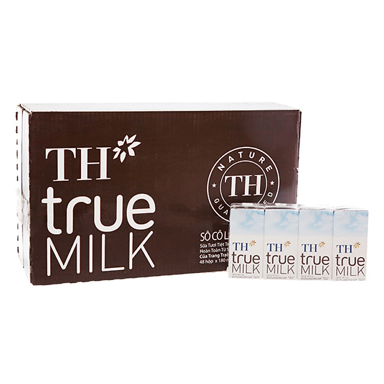 Thùng Sữa tươi tiệt trùng Sô cô la TH True Milk (180ml x 48 hộp)