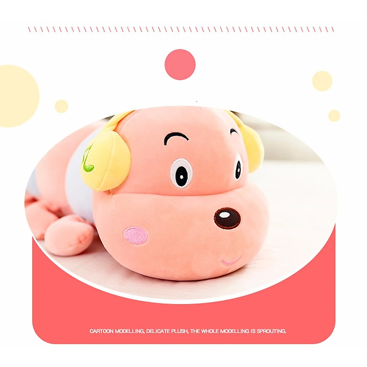 Thú nhồi bông sâu tai nghe 60-130cm Chính hãng Giá tốt - Hình ảnh 4