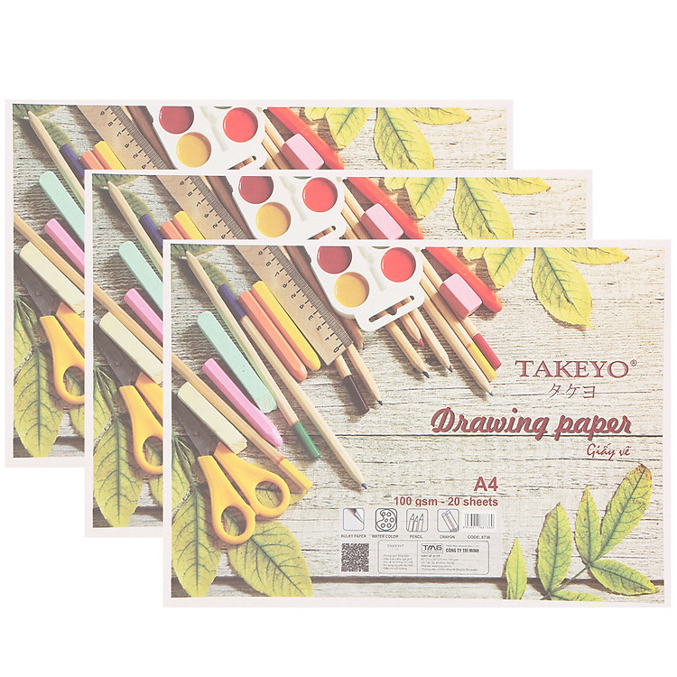 Giấy Vẽ Takeyo 8736 A4 (20 tờ)