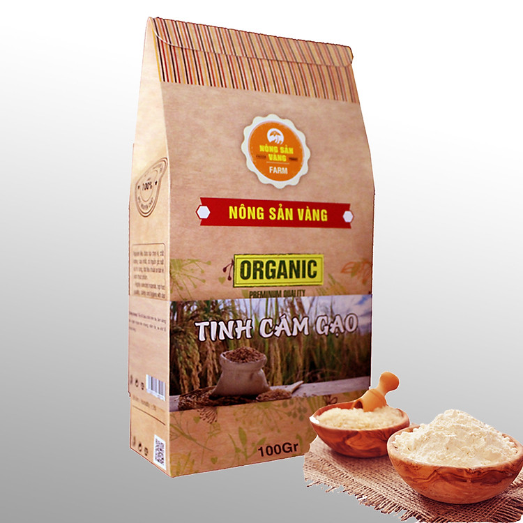 Tinh Bột Cám Gạo Nguyên Chất 100gr - Nông Sản Vàng