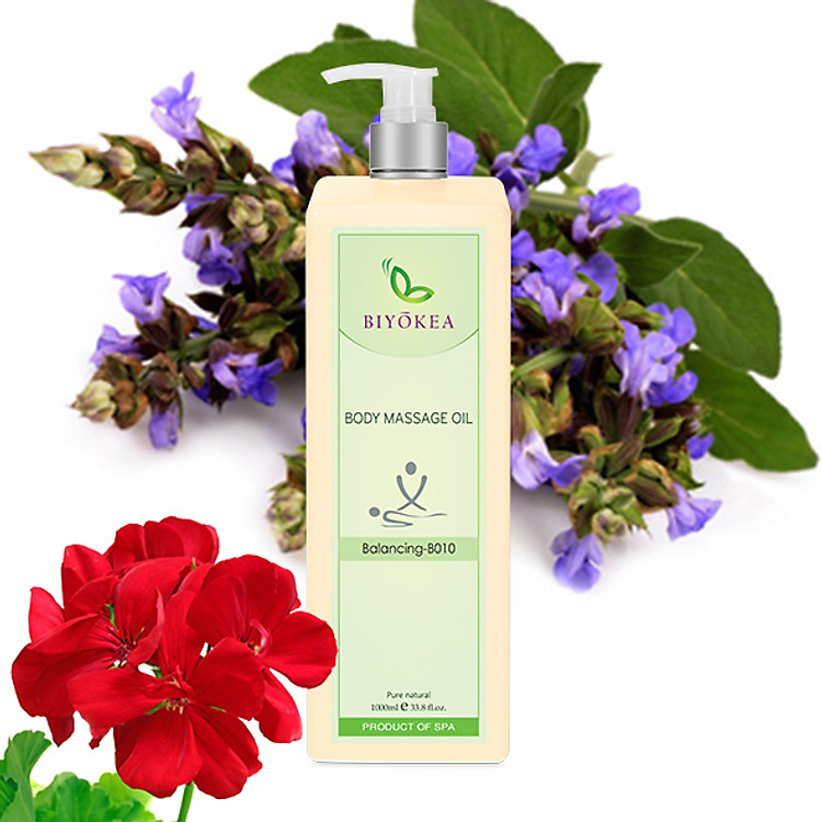 Dầu Massage Body Biyokea - Balancing B010 (Cân bằng) - 1000ml