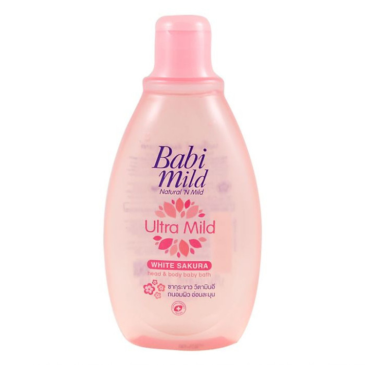 Sữa Tắm Gội Toàn Thân Babi Mild White Sakura 125ml