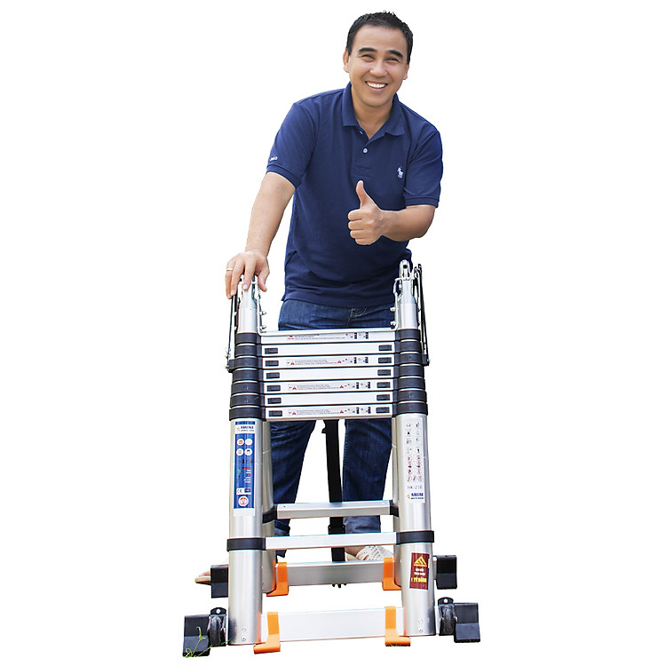 Thang nhôm rút đôi chữ a Nhật Bản HAKAWA HK238 (3,8M) - Phân phối chính hãng