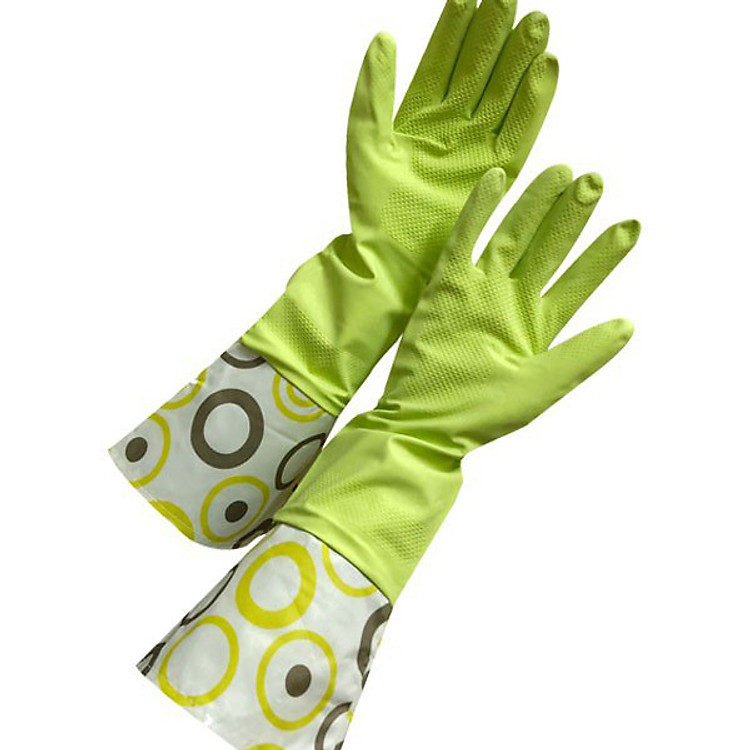 Găng tay rửa bát dáng dài 40cm size M hàng Nhật Bản