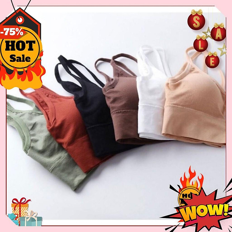 Áo bra nữ đẹp Áo bra thun gân hở lưng siêu mát, áo bra thun gân