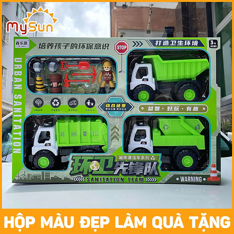 Bộ xe ô tô khủng long cho bé Chính hãng Tiết kiệm - Hình ảnh 5