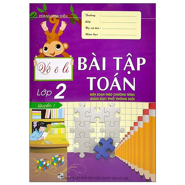 Vở Ô Li Bài Tập Toán Lớp 2 – Quyển 1