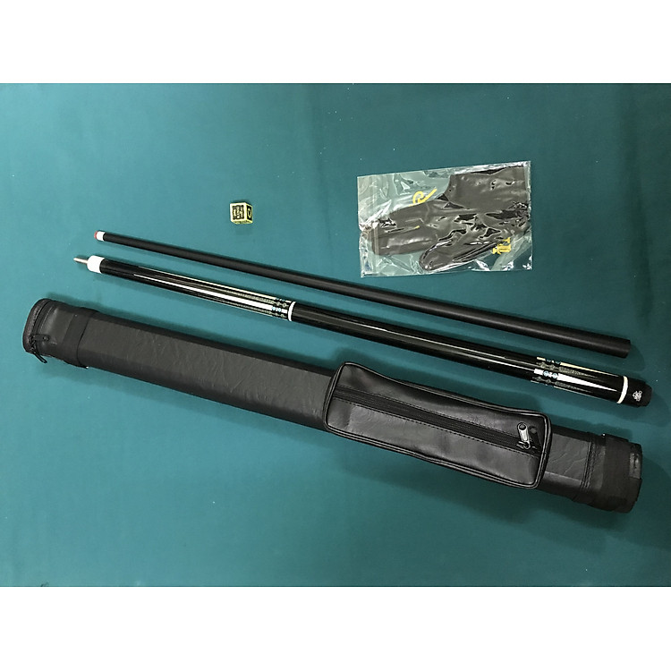 Cơ Bida Ba băng Trắng xanh Rhino ngọn sơn đen