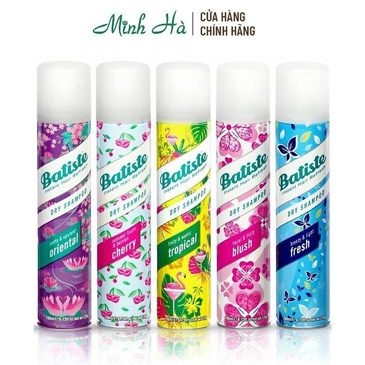 Dầu gội khô Batiste Dry Shampoo 200ml