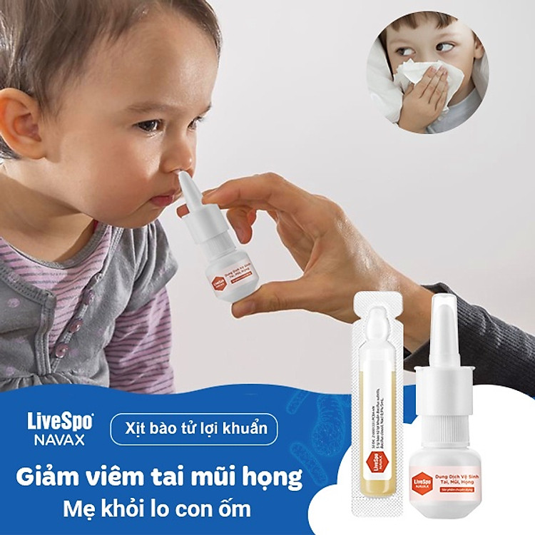 Mua Xịt mũi Giảm nghẹt - Livespo NAVAX 10 ống Chính hãng Giá rẻ - Hình ảnh 3