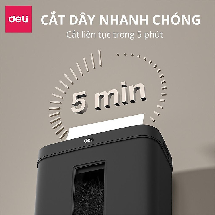 Máy Hủy Tài Liệu Deli 10L - Ảnh 3