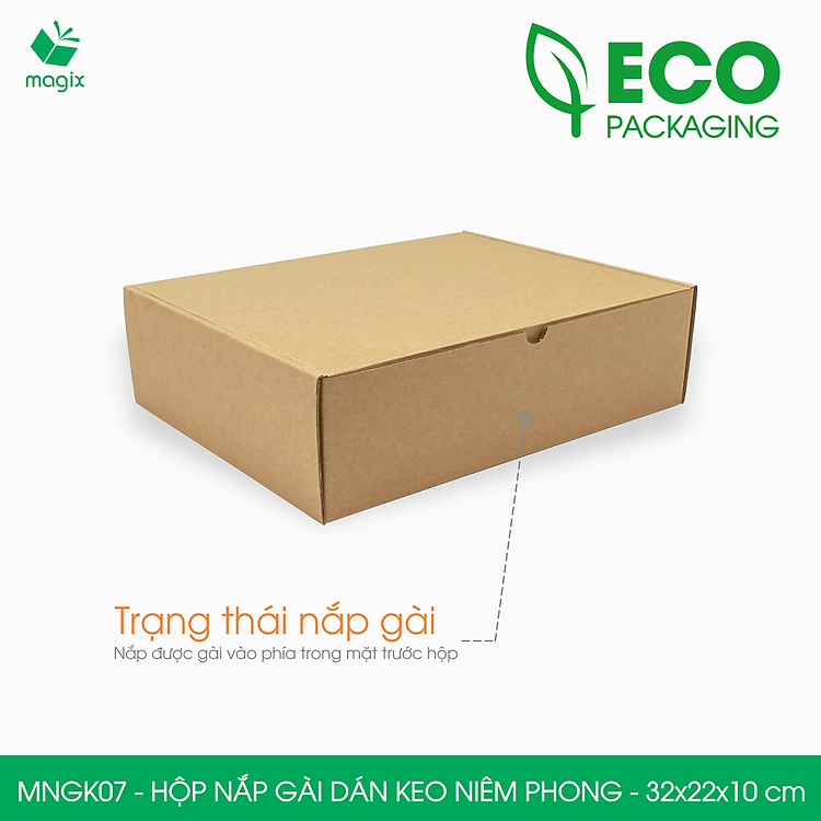 Hộp Carton Nắp Gài Hồng (100 chiếc) 32x22x10cm - Ảnh 4
