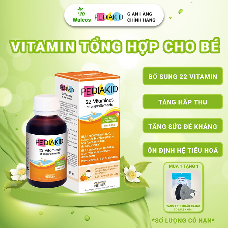 Tìm mua tại Avakids:Siro Vitamin Tổng Hợp Pediakid 125ml, tràn ngập Khuyến mãi, Ưu đãi