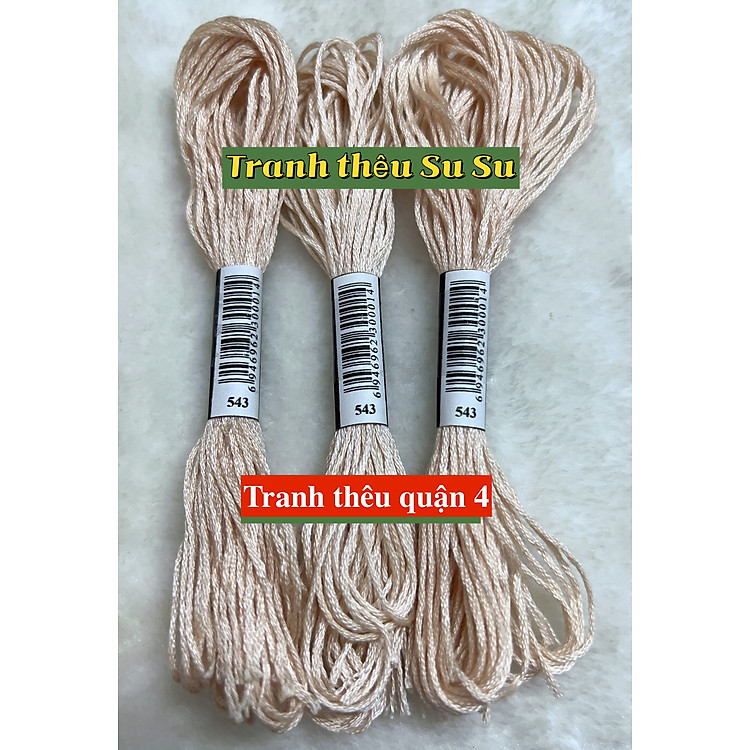 Chỉ cotton thêu tranh chữ thập mã chỉ từ 500 đến 598
