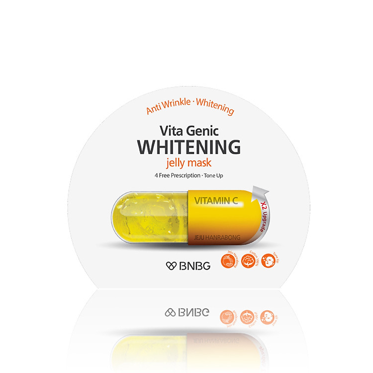 Mặt nạ giấy dưỡng da trắng sáng và làm đều màu da Banobagi Vita Genic Whitening Jelly Mask (Vitamin C) 30ml