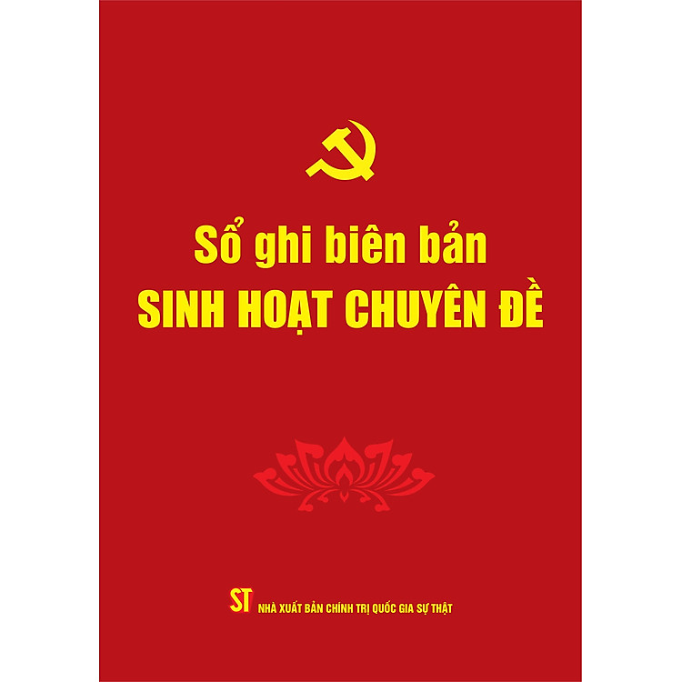 Sổ ghi biên bản Sinh hoạt chuyên đề