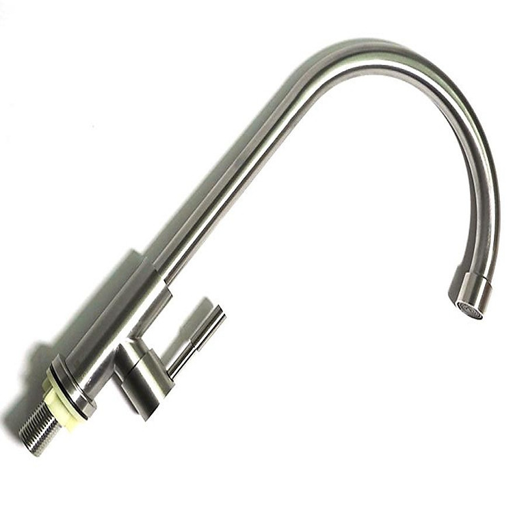 Vòi rửa chén lạnh Inox SUS 304 Eurolife EL-T017 (Trắng vàng)