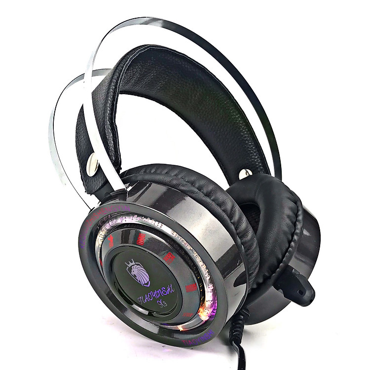 Tai Nghe Chụp Tai Gaming GUTEK X3 (Jack 3.5) Có Mic Đàm Thoại, Có Đèn Led Đổi Màu, Chuyên Dụng Cho Chơi Game, Sử Dụng Cho Cả Điện Thoại Và Máy Tính, Âm Thanh Sống Động – Hàng Chính Hãng