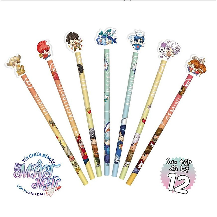 Bộ Bút Chì Đầu Gôm Tẩy Lớp Hoàng Đạo (2 chiếc) - Ảnh 3