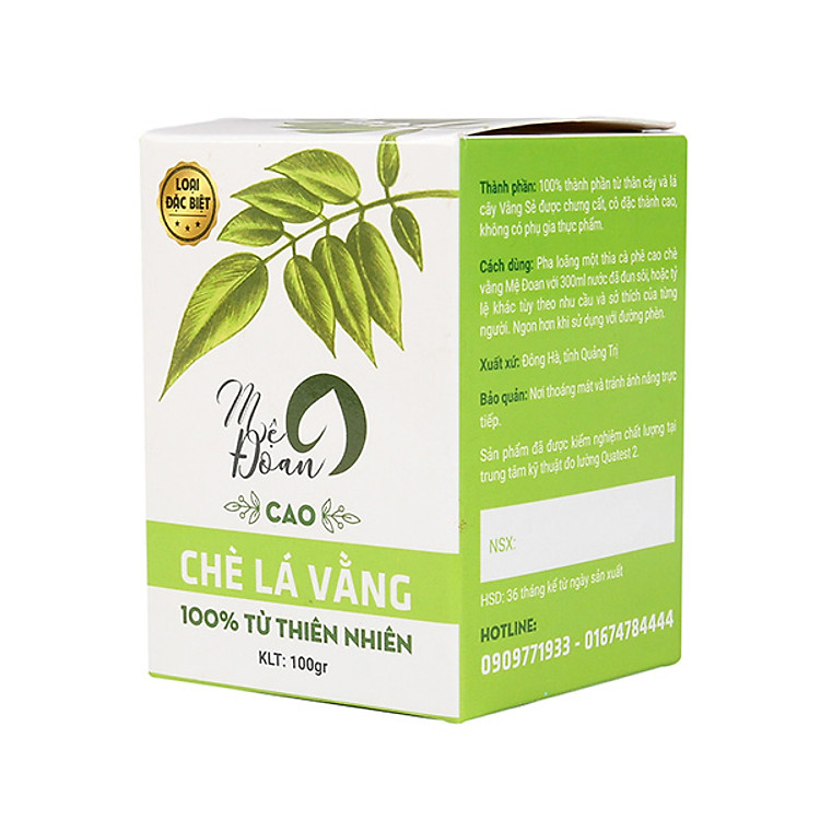 CAO CHÈ VẰNG HŨ 100GRAM