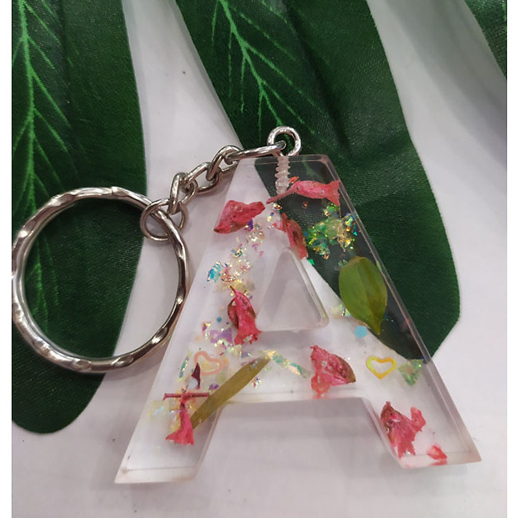 Móc khóa tên Chữ Cái handmade