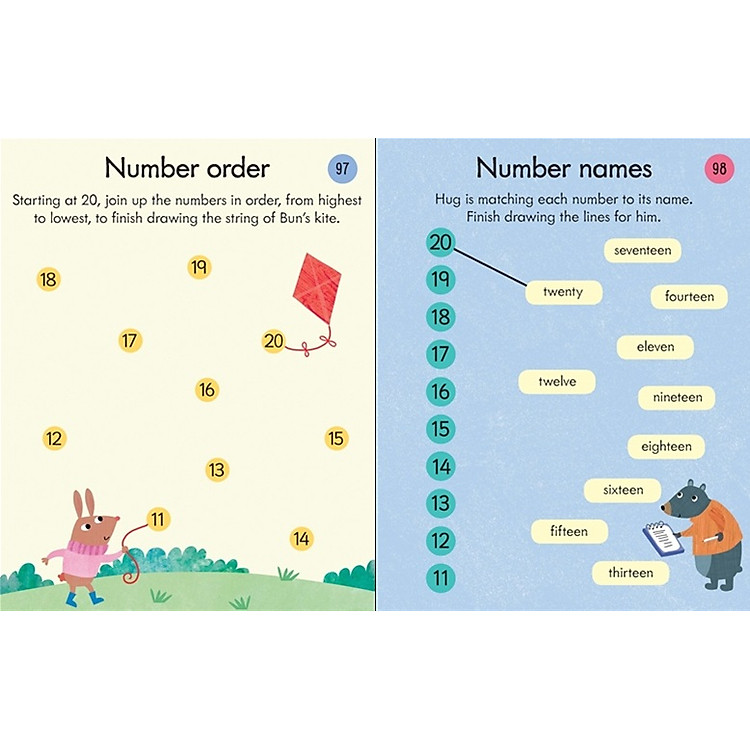 Usborne Key Skills Practice Pad: Subtracting 5-6 - Ảnh 2