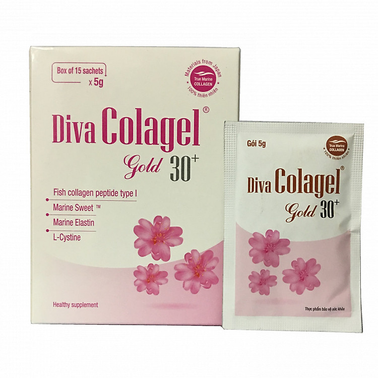 Diva Colagel Gold 30+ Giảm thâm nám, sạm da, ngăn ngừa lão hóa da