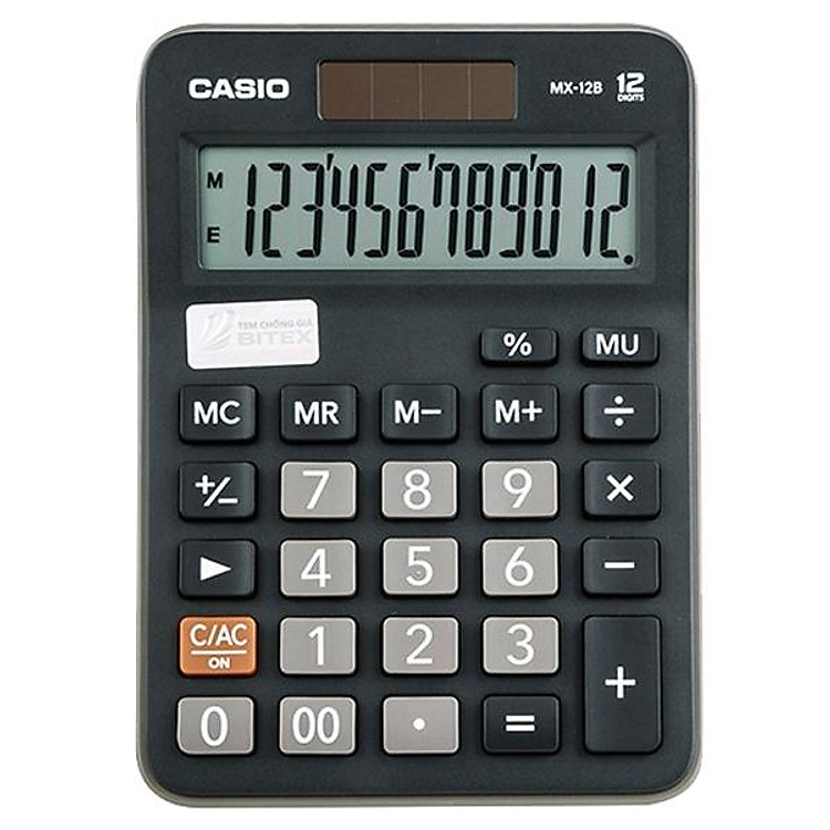 Máy Tính Casio MX-12B-BK-W-DC - Ảnh 3