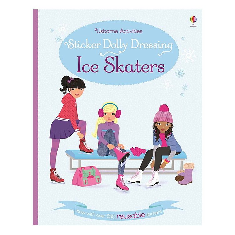 Sách Usborne Sticker Dolly Dressing: Ice Skaters
