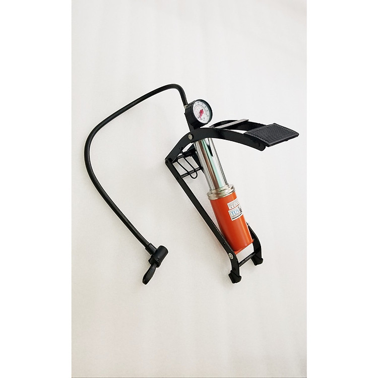 Bơm đạp chân mini dùng cho xe đạp, xe máy, ô tô